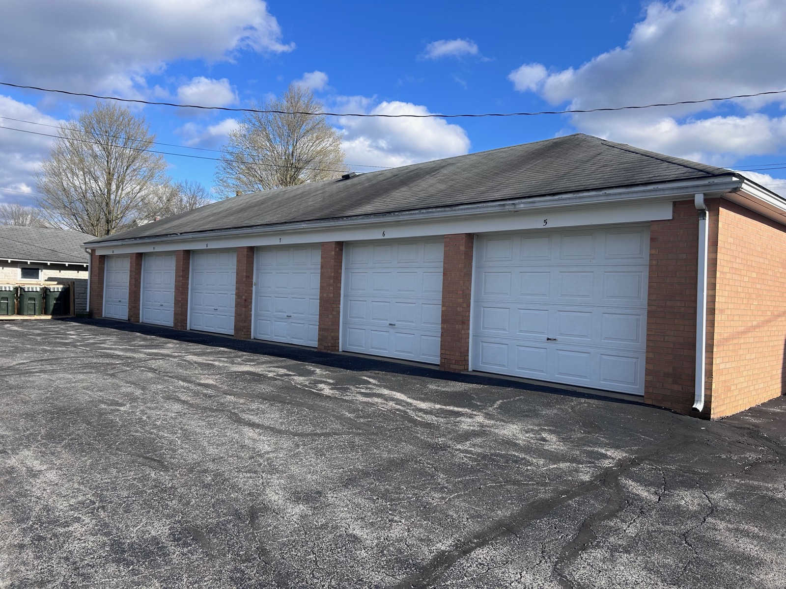 Private garage with automatic door opener